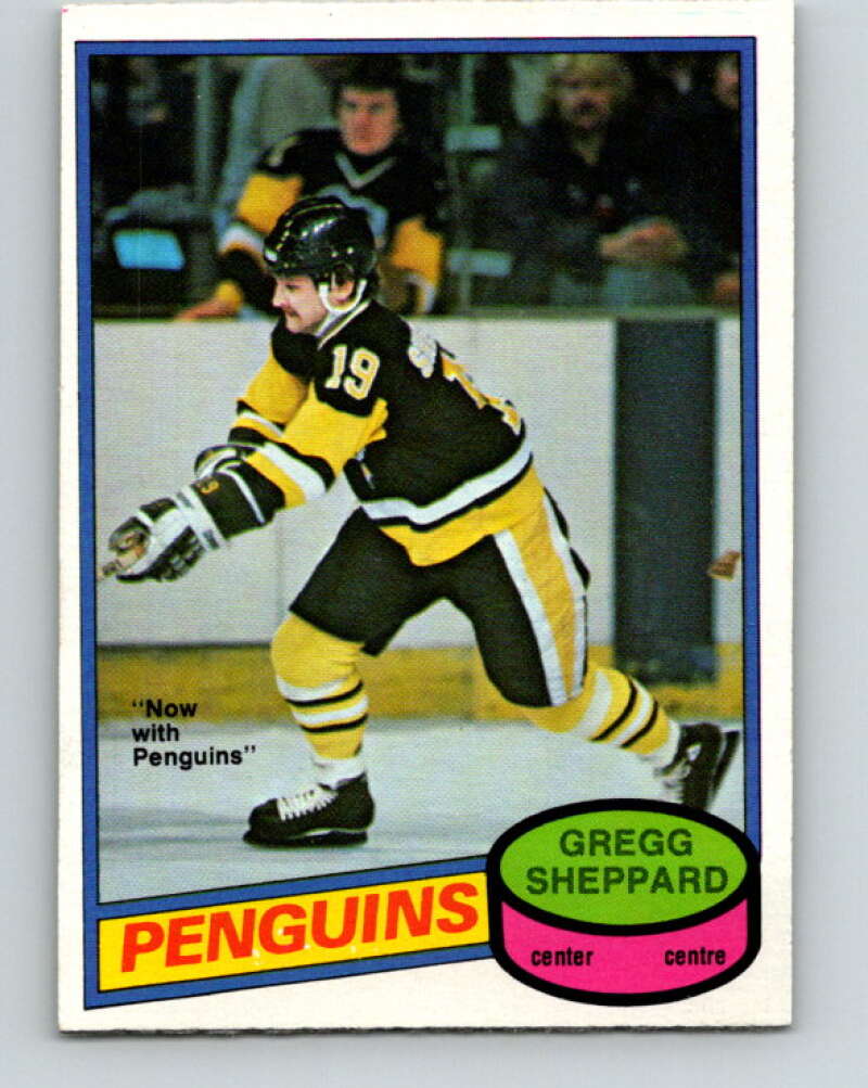 1980-81 O-Pee-Chee #325 Gregg Sheppard Pittsburgh Penguins V40376
