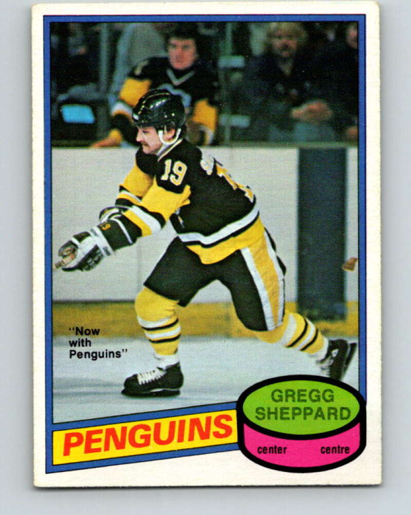1980-81 O-Pee-Chee #325 Gregg Sheppard Pittsburgh Penguins V40377