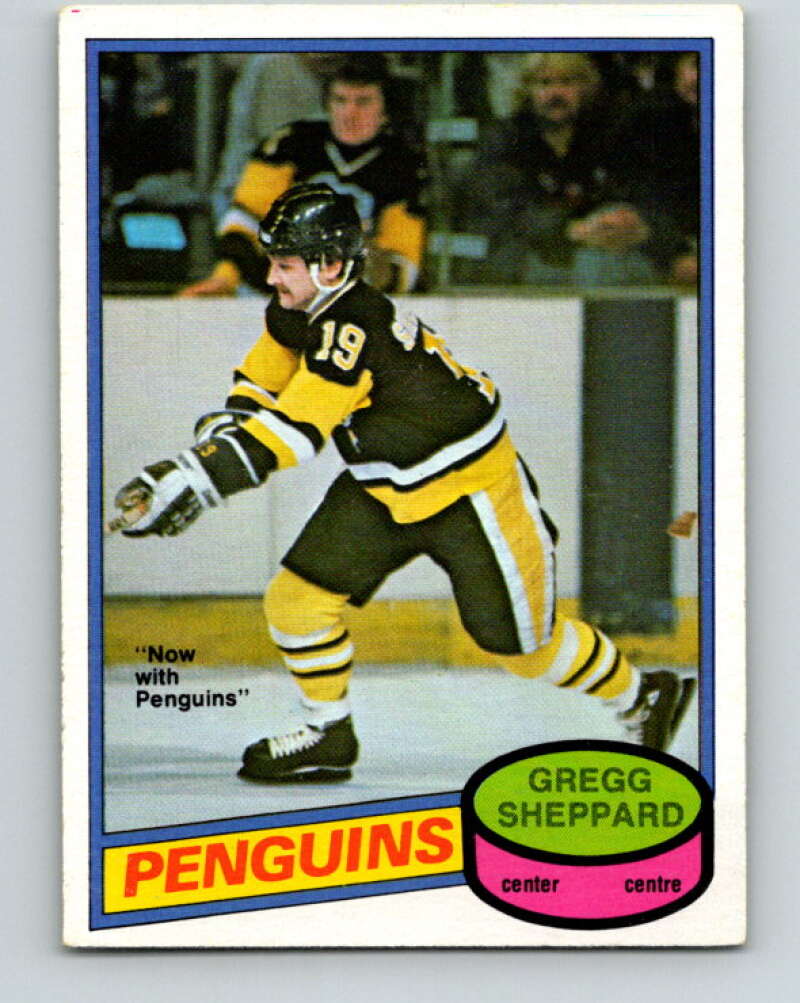 1980-81 O-Pee-Chee #325 Gregg Sheppard Pittsburgh Penguins V40378