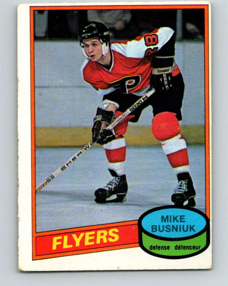 1980-81 O-Pee-Chee #326 Mike Busniuk RC Rookie Philadelphia Flyers V40384