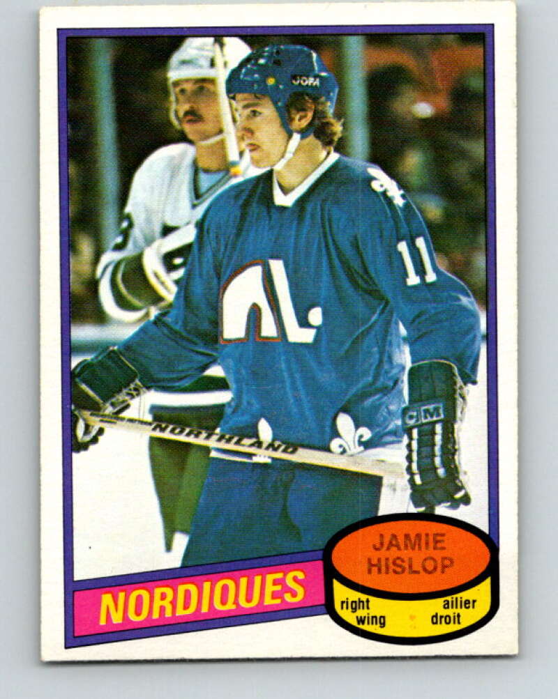 1980-81 O-Pee-Chee #327 Jamie Hislop Quebec Nordiques V40389