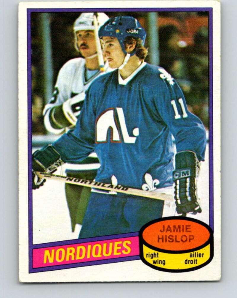 1980-81 O-Pee-Chee #327 Jamie Hislop Quebec Nordiques V40392