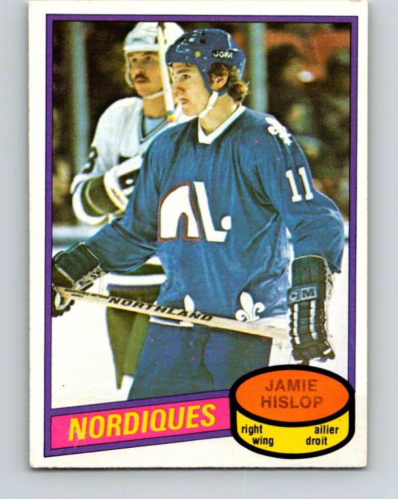 1980-81 O-Pee-Chee #327 Jamie Hislop Quebec Nordiques V40395