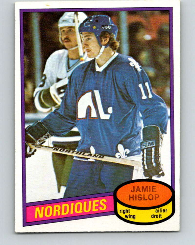 1980-81 O-Pee-Chee #327 Jamie Hislop Quebec Nordiques V40396