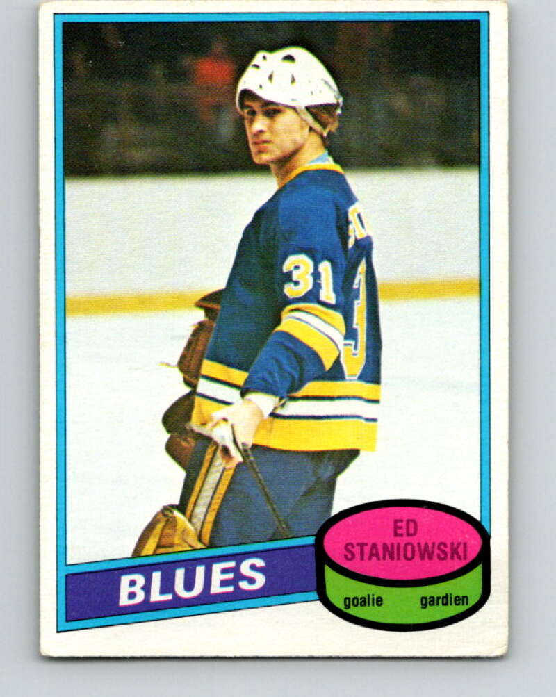 1980-81 O-Pee-Chee #328 Ed Staniowski St. Louis Blues V40400