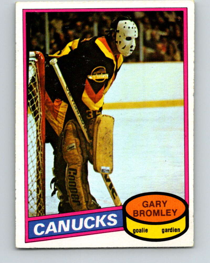 1980-81 O-Pee-Chee #330 Gary Bromley UER Vancouver Canucks V40416