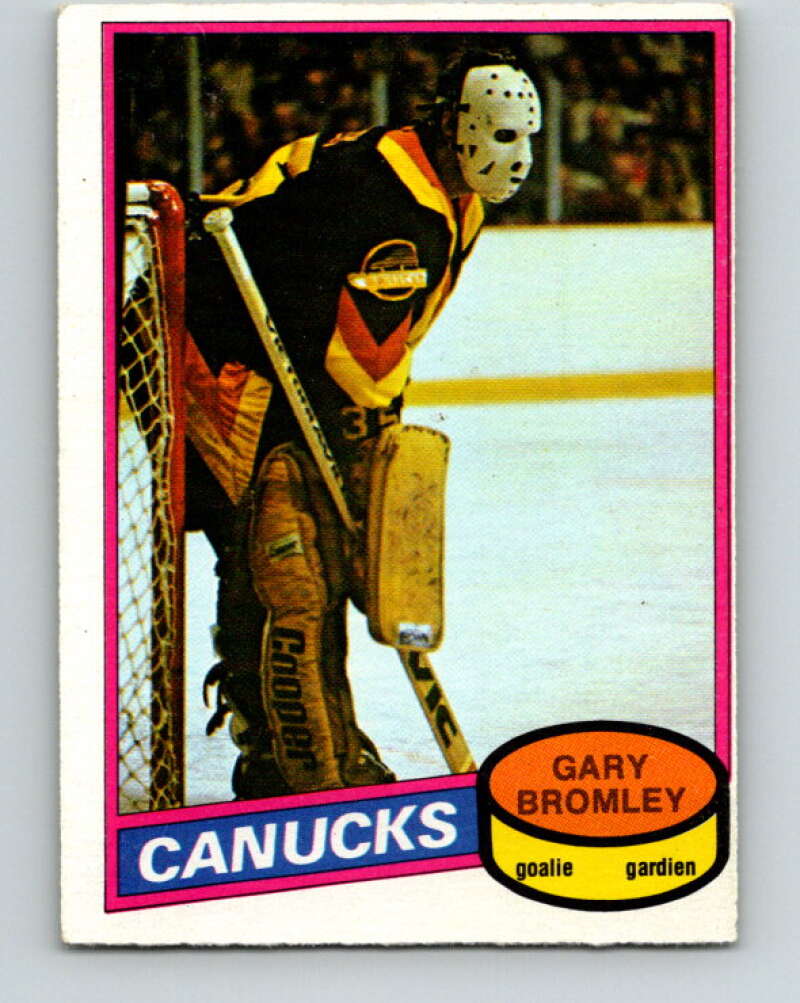 1980-81 O-Pee-Chee #330 Gary Bromley UER Vancouver Canucks V40422