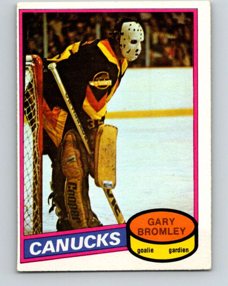 1980-81 O-Pee-Chee #330 Gary Bromley UER Vancouver Canucks V40425