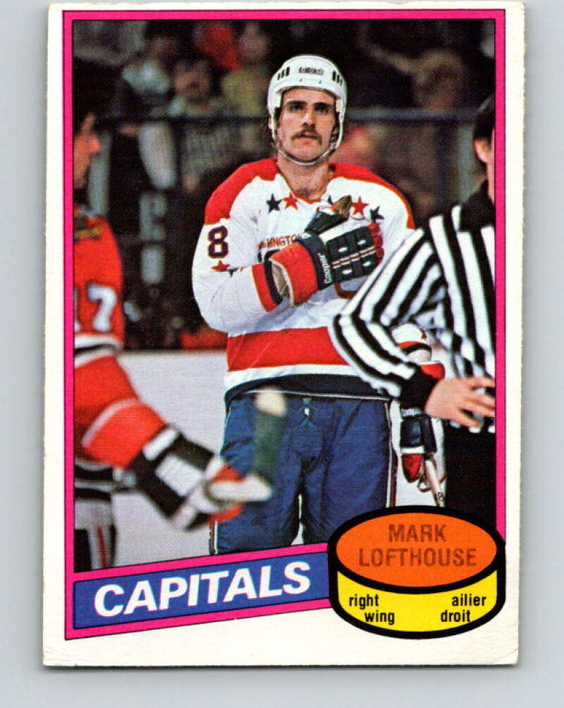 1980-81 O-Pee-Chee #331 Mark Lofthouse RC Rookie Washington Capitals V40426