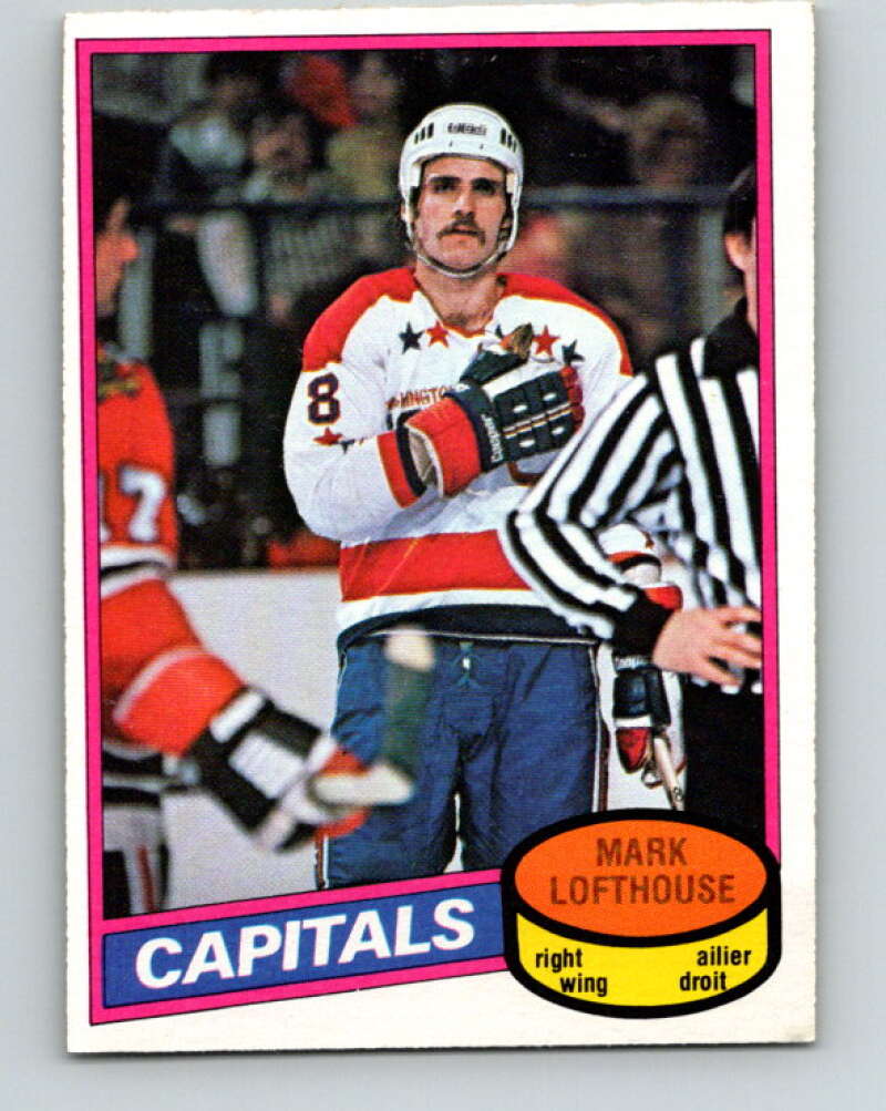 1980-81 O-Pee-Chee #331 Mark Lofthouse RC Rookie Washington Capitals V40427