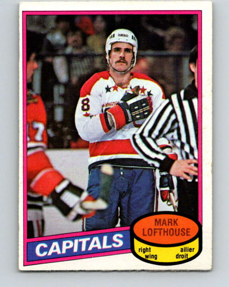1980-81 O-Pee-Chee #331 Mark Lofthouse RC Rookie Washington Capitals V40428