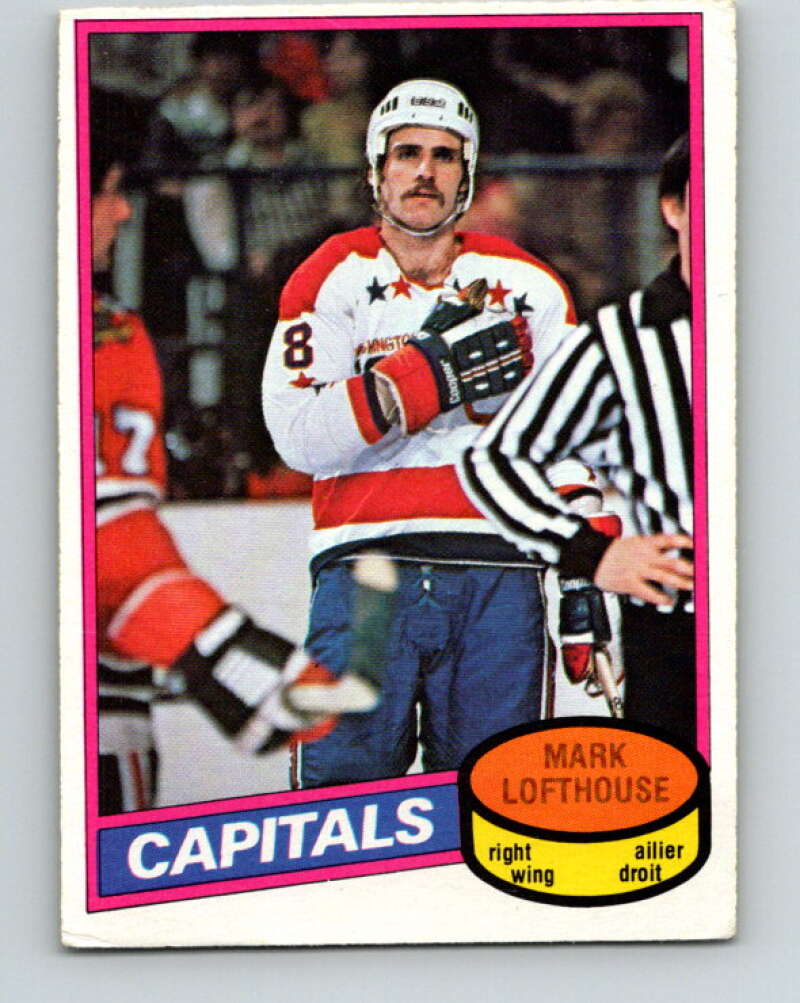 1980-81 O-Pee-Chee #331 Mark Lofthouse RC Rookie Washington Capitals V40429
