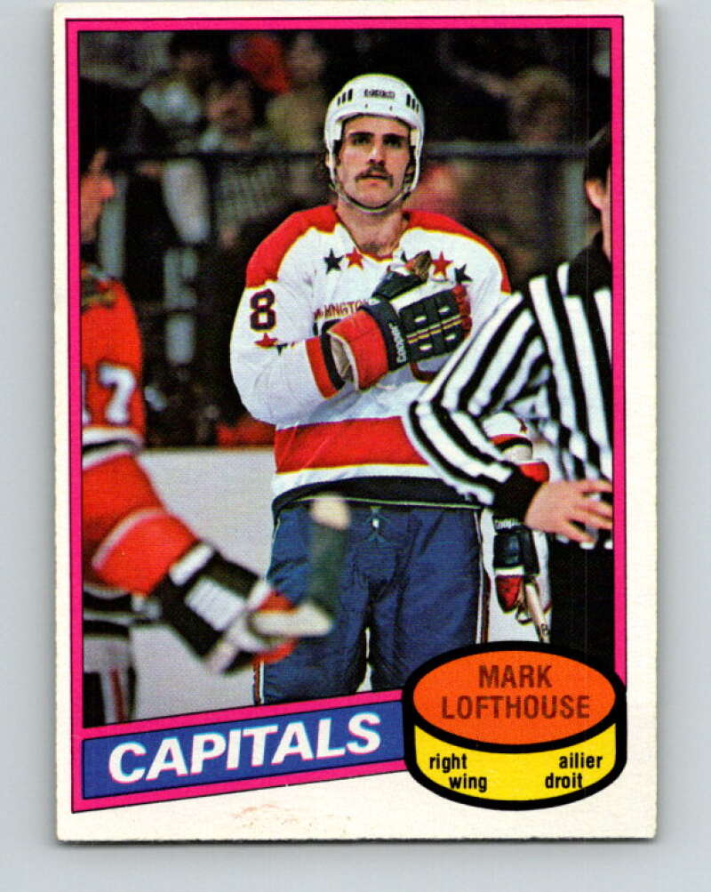 1980-81 O-Pee-Chee #331 Mark Lofthouse RC Rookie Washington Capitals V40430