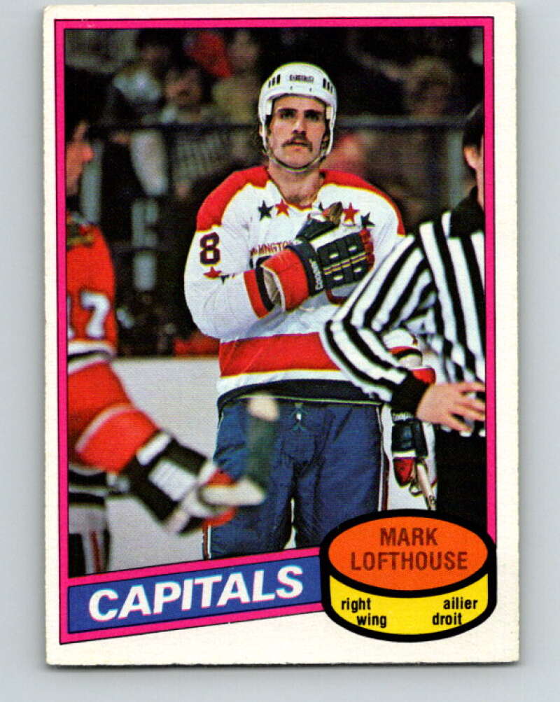 1980-81 O-Pee-Chee #331 Mark Lofthouse RC Rookie Washington Capitals V40431