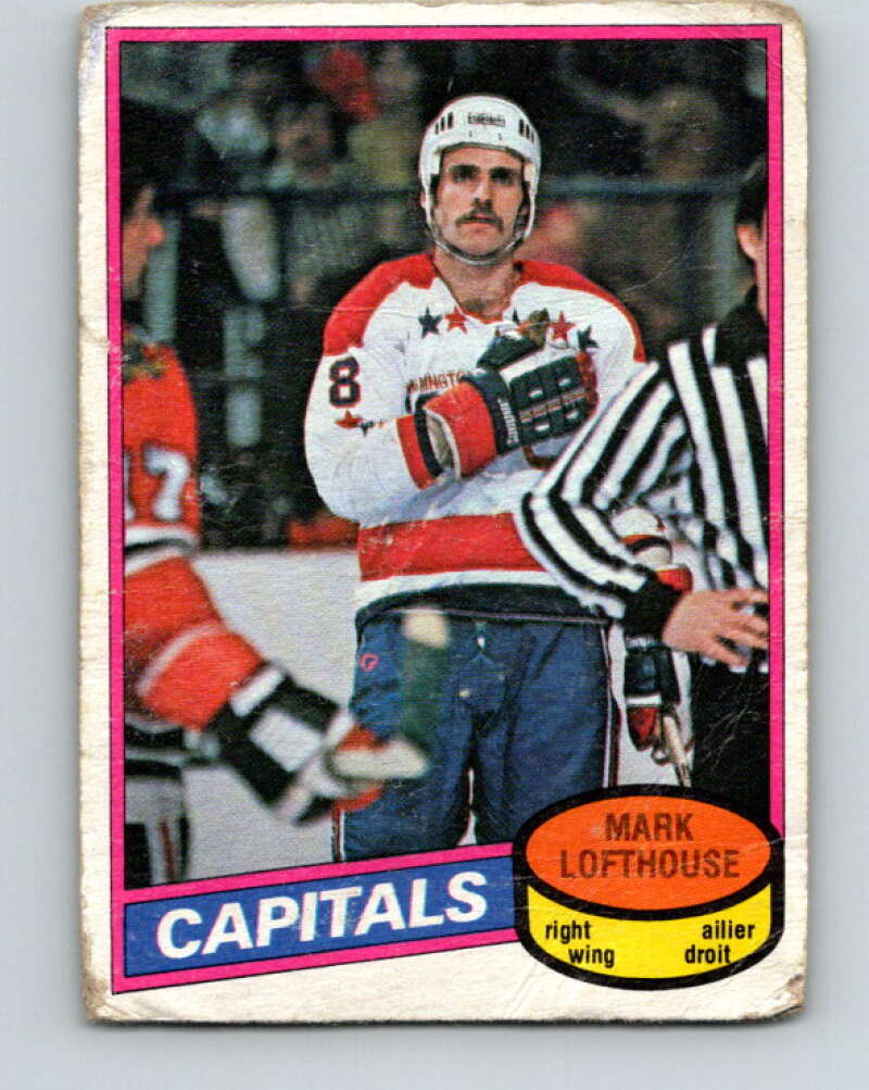 1980-81 O-Pee-Chee #331 Mark Lofthouse RC Rookie Washington Capitals V40432