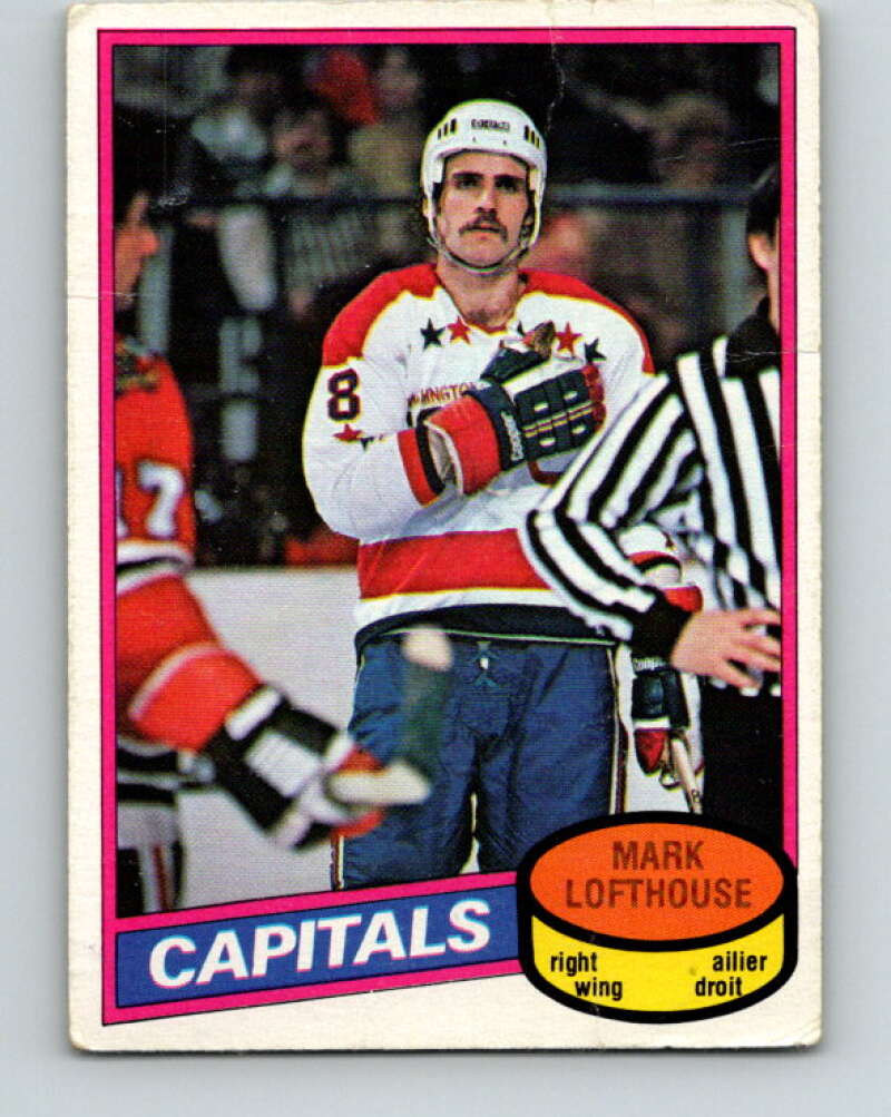 1980-81 O-Pee-Chee #331 Mark Lofthouse RC Rookie Washington Capitals V40433