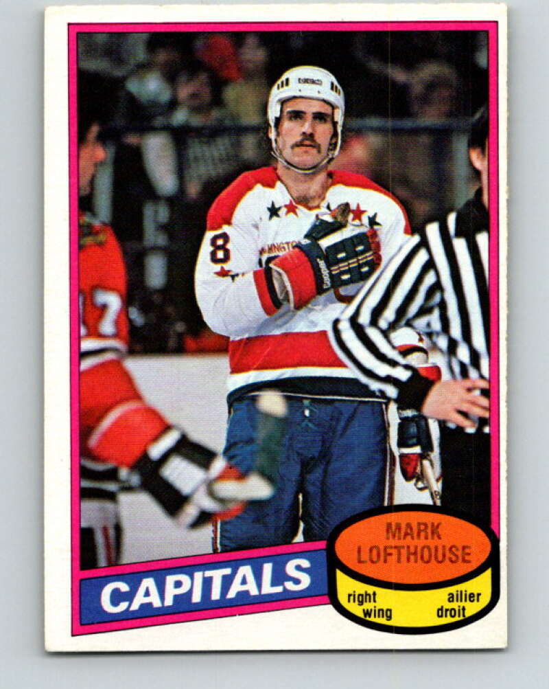 1980-81 O-Pee-Chee #331 Mark Lofthouse RC Rookie Washington Capitals V40435