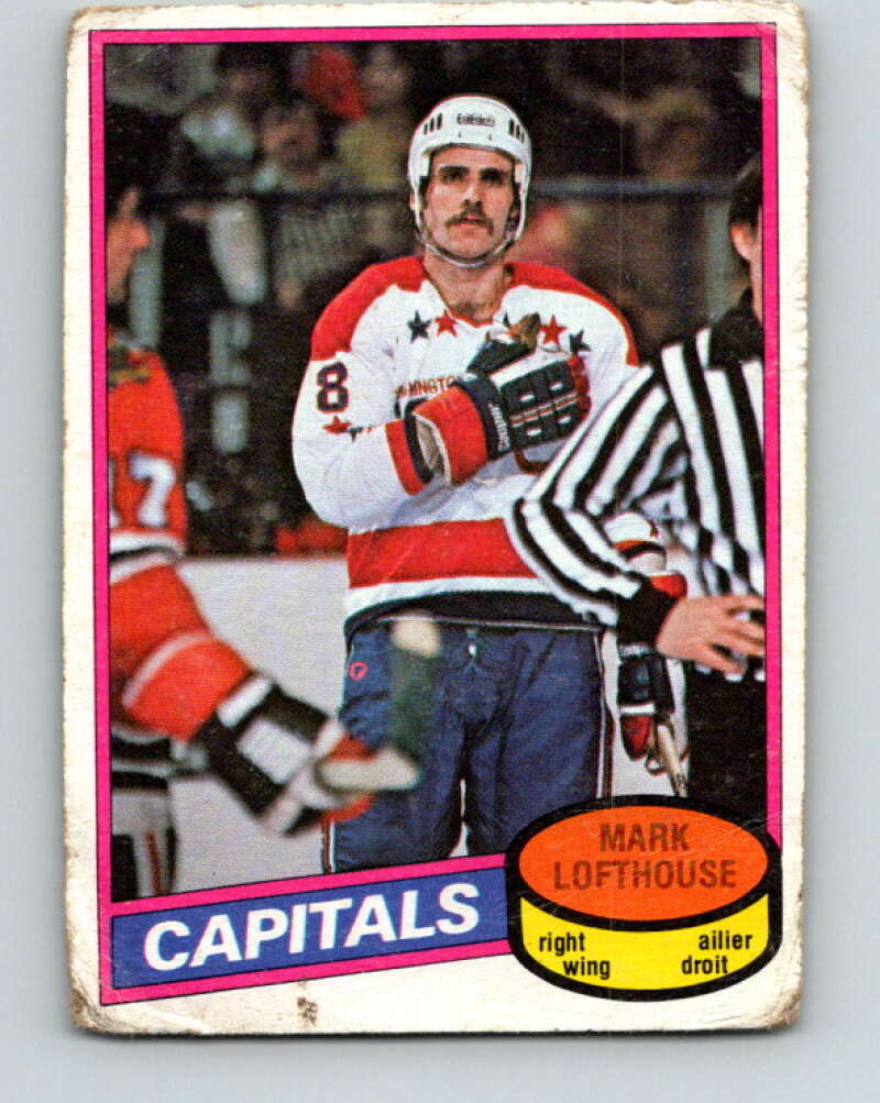 1980-81 O-Pee-Chee #331 Mark Lofthouse RC Rookie Washington Capitals V40436