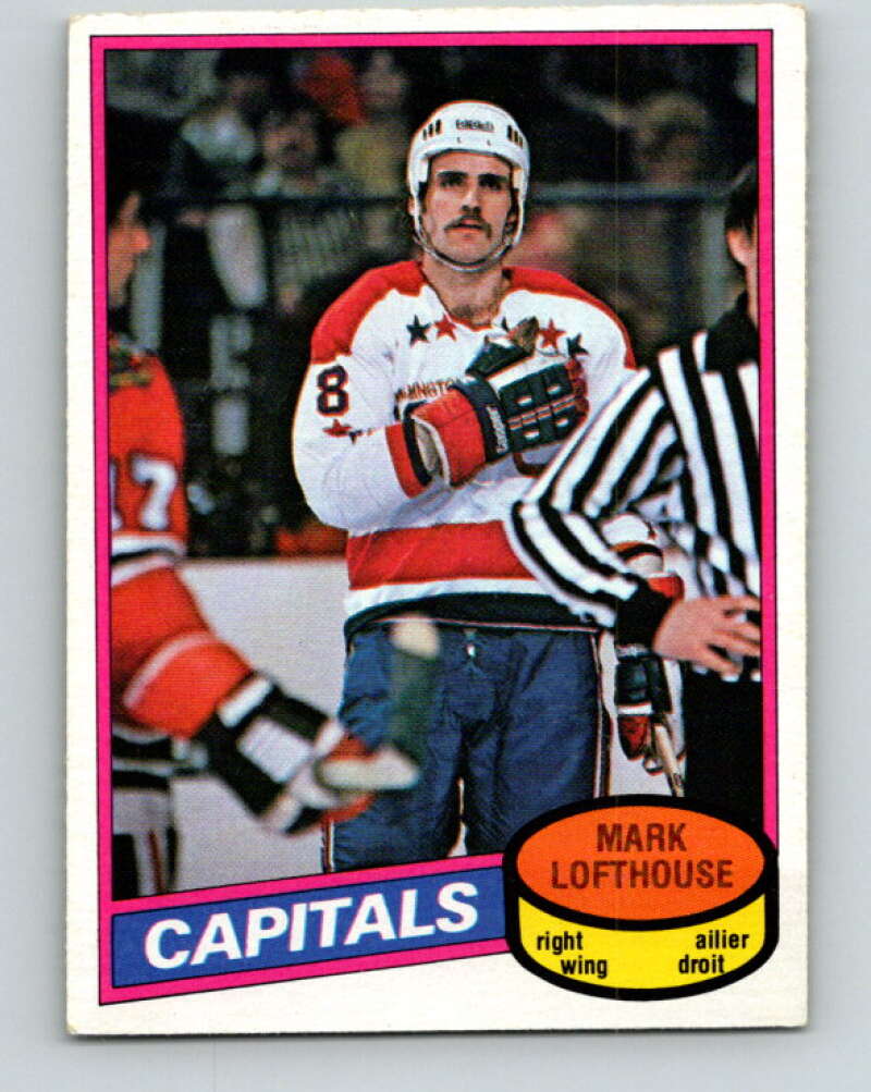 1980-81 O-Pee-Chee #331 Mark Lofthouse RC Rookie Washington Capitals V40437