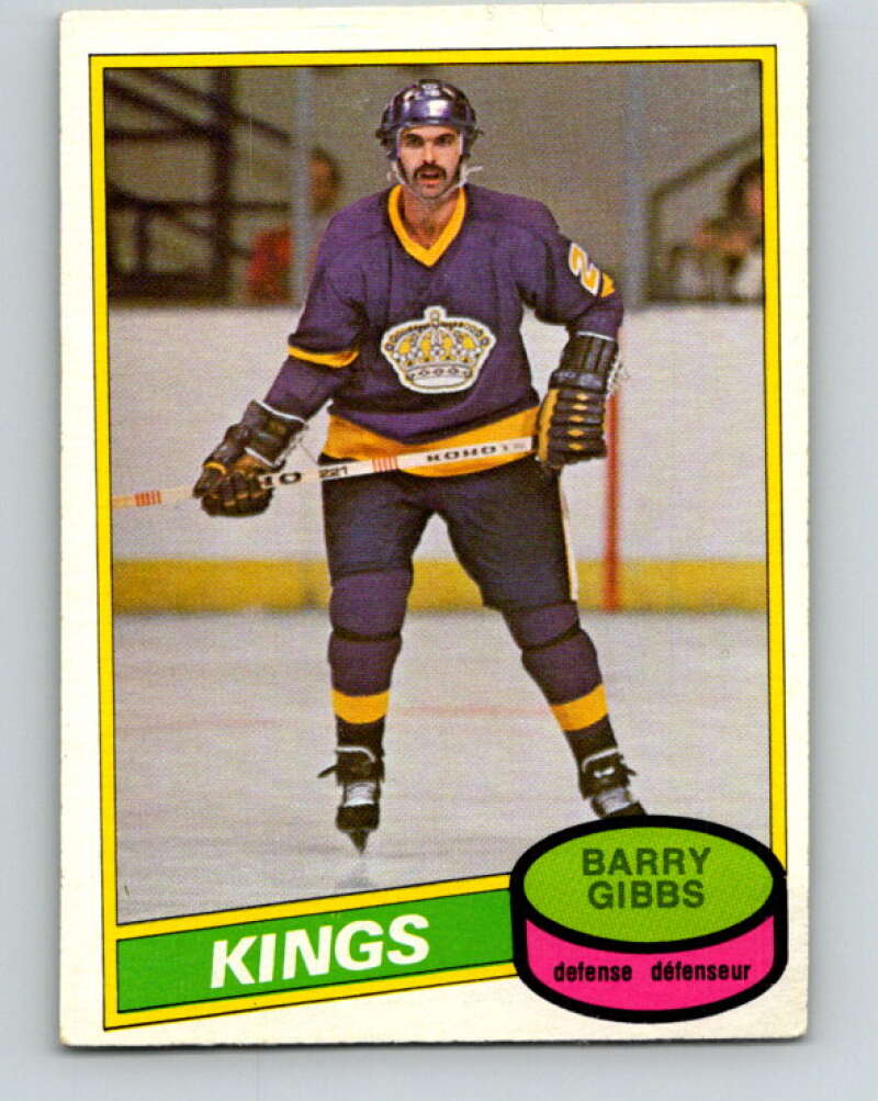 1980-81 O-Pee-Chee #334 Barry Gibbs Los Angeles Kings V40456