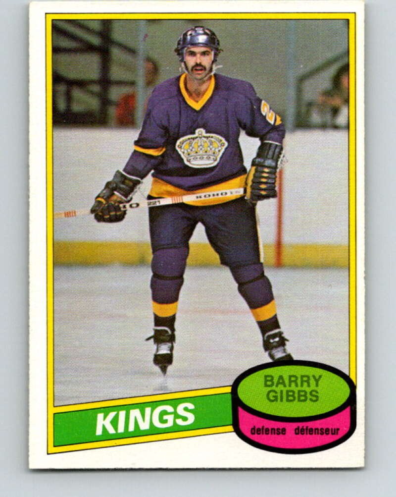 1980-81 O-Pee-Chee #334 Barry Gibbs Los Angeles Kings V40457