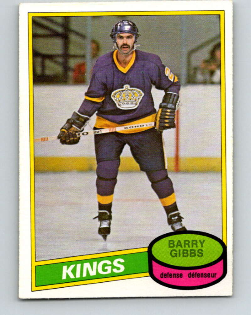 1980-81 O-Pee-Chee #334 Barry Gibbs Los Angeles Kings V40458
