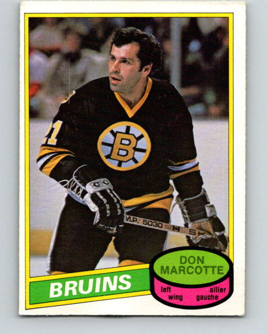 1980-81 O-Pee-Chee #336 Don Marcotte  Boston Bruins  V40482