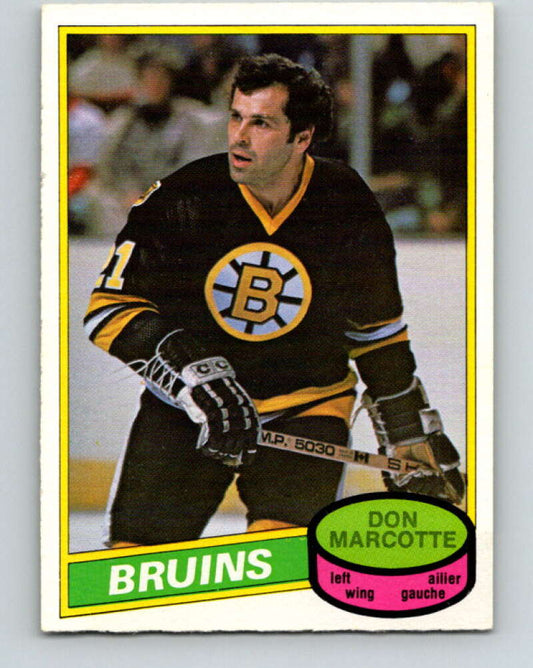 1980-81 O-Pee-Chee #336 Don Marcotte  Boston Bruins  V40483