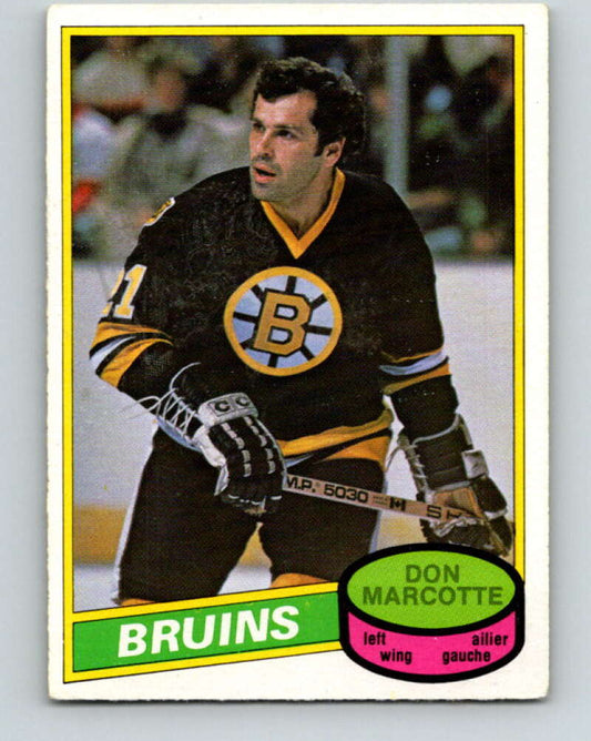 1980-81 O-Pee-Chee #336 Don Marcotte  Boston Bruins  V40484