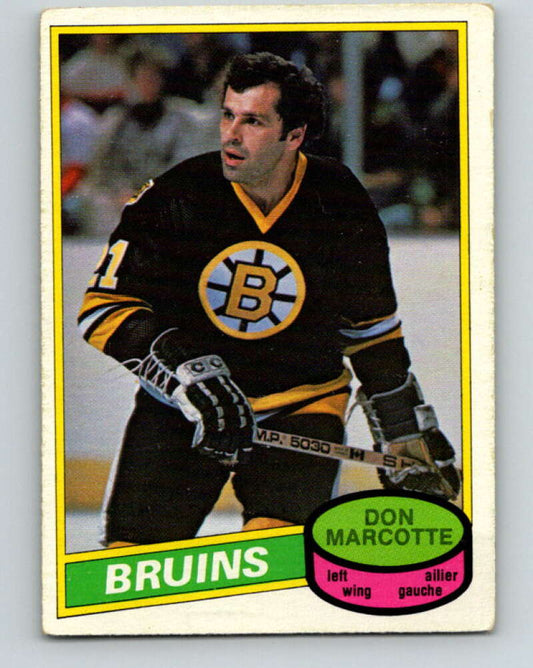 1980-81 O-Pee-Chee #336 Don Marcotte  Boston Bruins  V40485