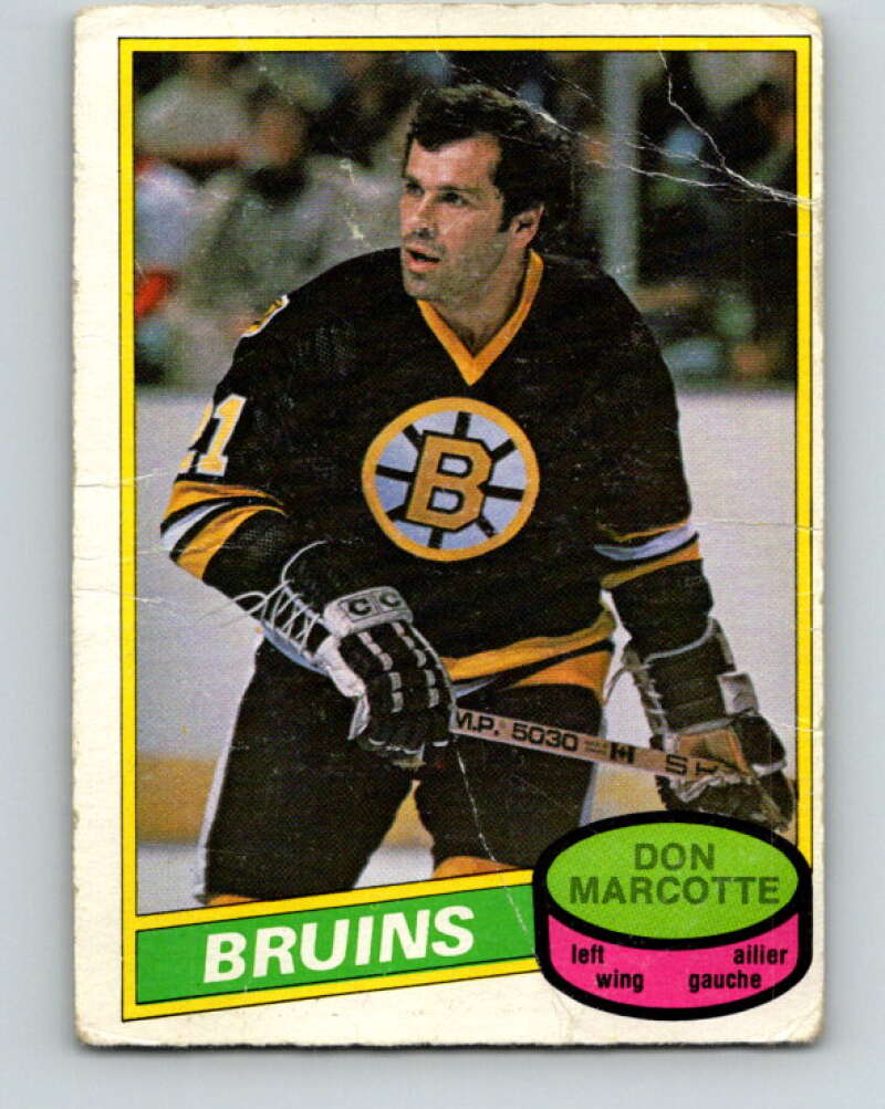 1980-81 O-Pee-Chee #336 Don Marcotte Boston Bruins V40486