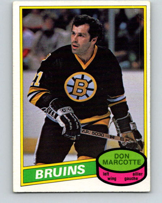 1980-81 O-Pee-Chee #336 Don Marcotte  Boston Bruins  V40487