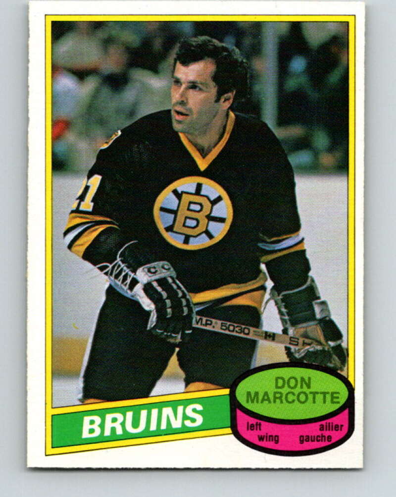 1980-81 O-Pee-Chee #336 Don Marcotte Boston Bruins V40490