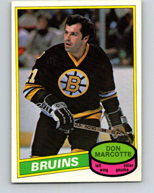 1980-81 O-Pee-Chee #336 Don Marcotte  Boston Bruins  V40491