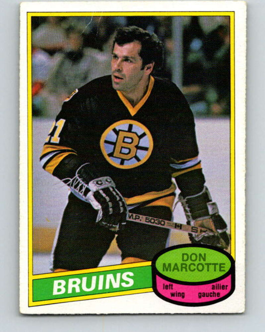1980-81 O-Pee-Chee #336 Don Marcotte  Boston Bruins  V40492