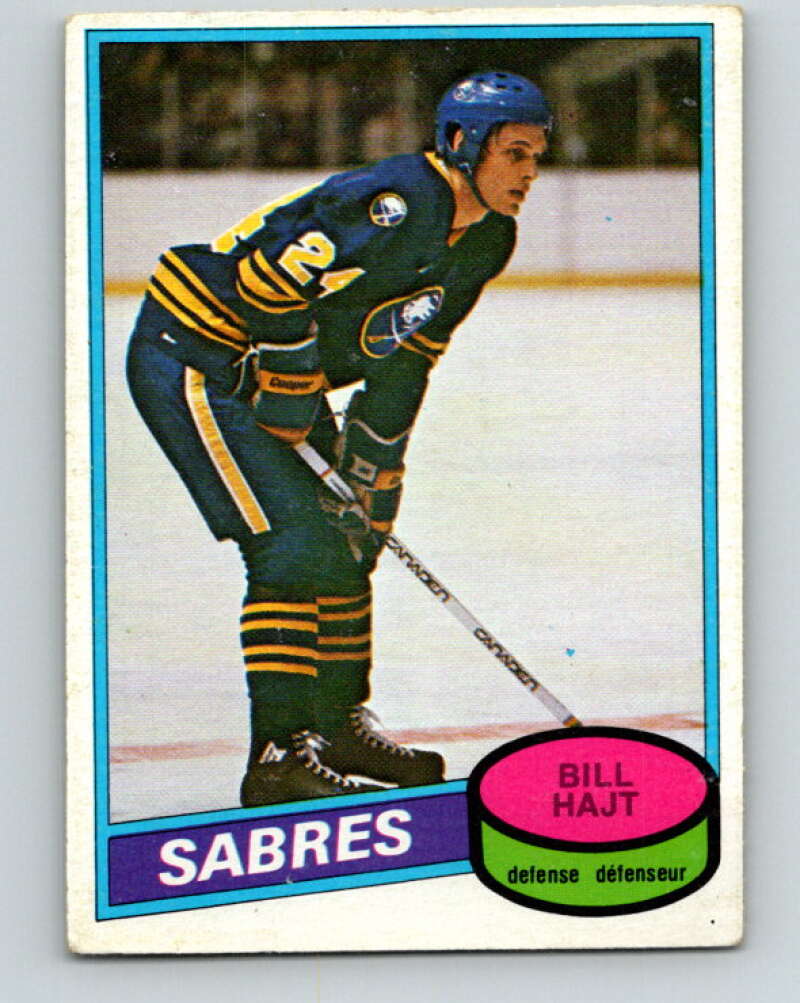 1980-81 O-Pee-Chee #337 Bill Hajt Buffalo Sabres V40494
