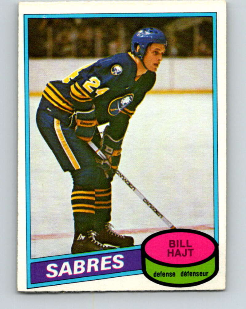1980-81 O-Pee-Chee #337 Bill Hajt Buffalo Sabres V40495