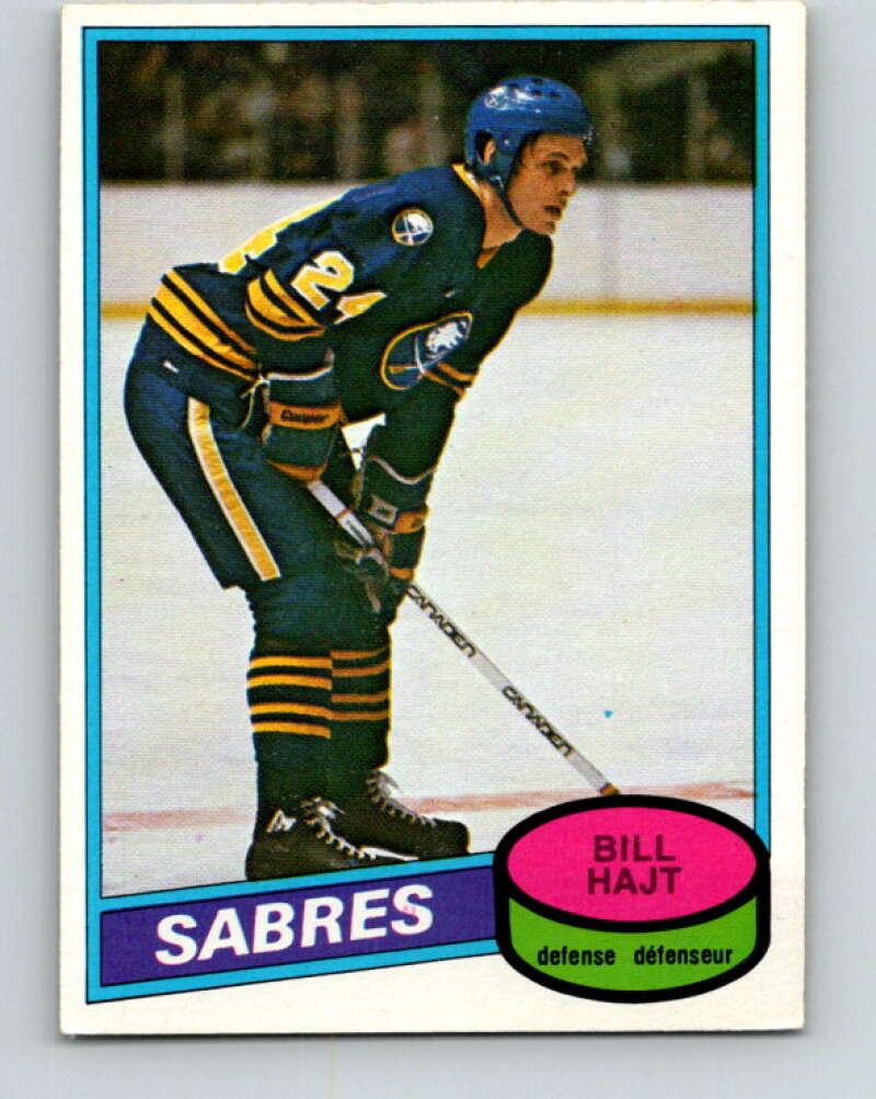 1980-81 O-Pee-Chee #337 Bill Hajt Buffalo Sabres V40496