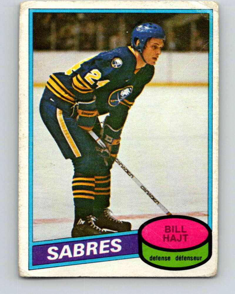 1980-81 O-Pee-Chee #337 Bill Hajt Buffalo Sabres V40497
