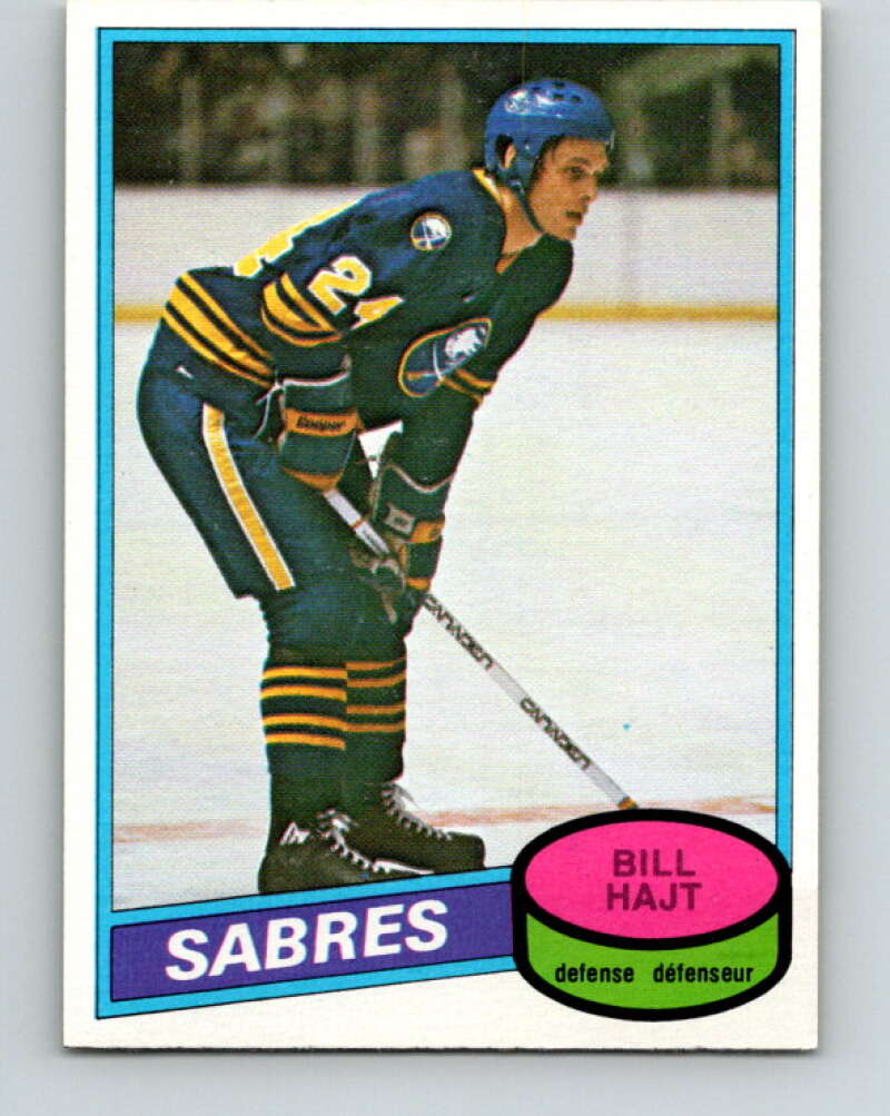 1980-81 O-Pee-Chee #337 Bill Hajt Buffalo Sabres V40498