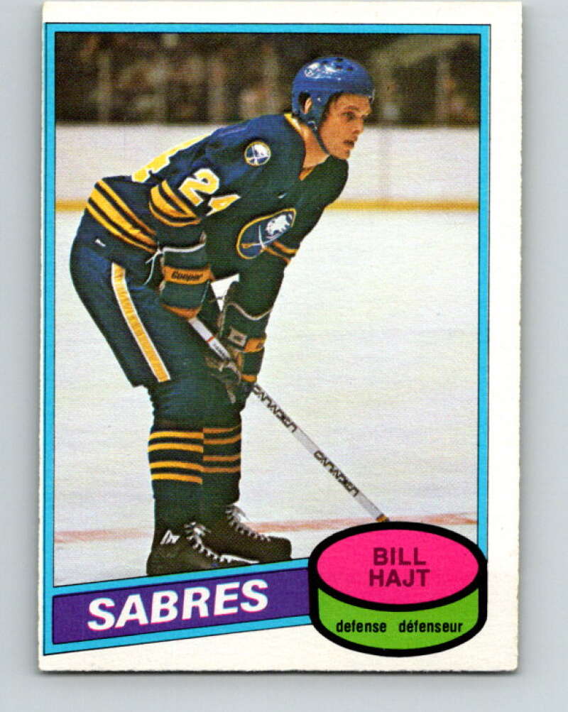 1980-81 O-Pee-Chee #337 Bill Hajt Buffalo Sabres V40499