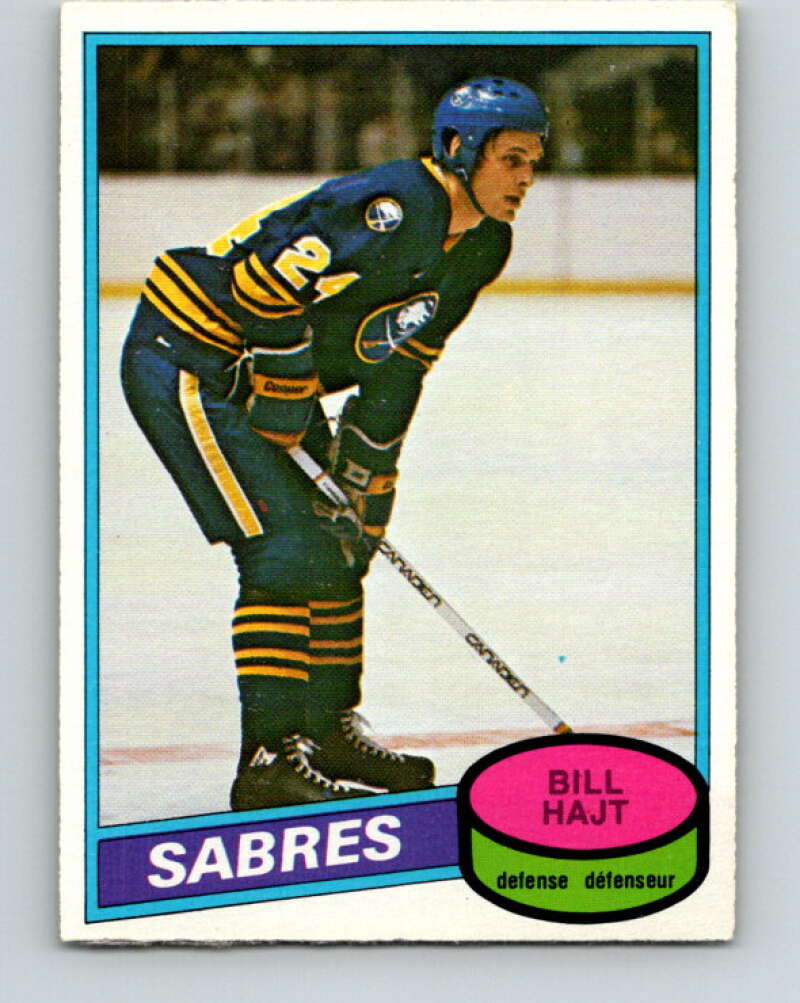1980-81 O-Pee-Chee #337 Bill Hajt Buffalo Sabres V40500