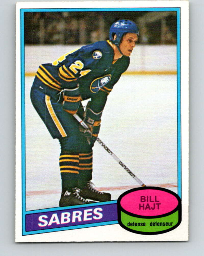 1980-81 O-Pee-Chee #337 Bill Hajt Buffalo Sabres V40502