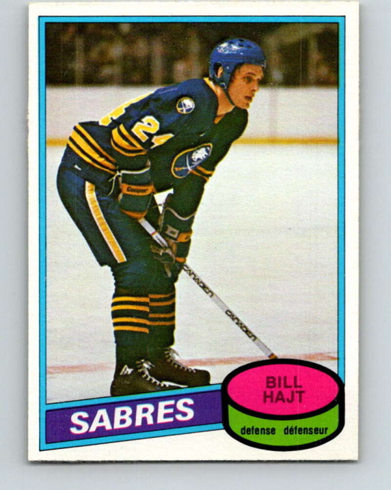 1980-81 O-Pee-Chee #337 Bill Hajt Buffalo Sabres V40503