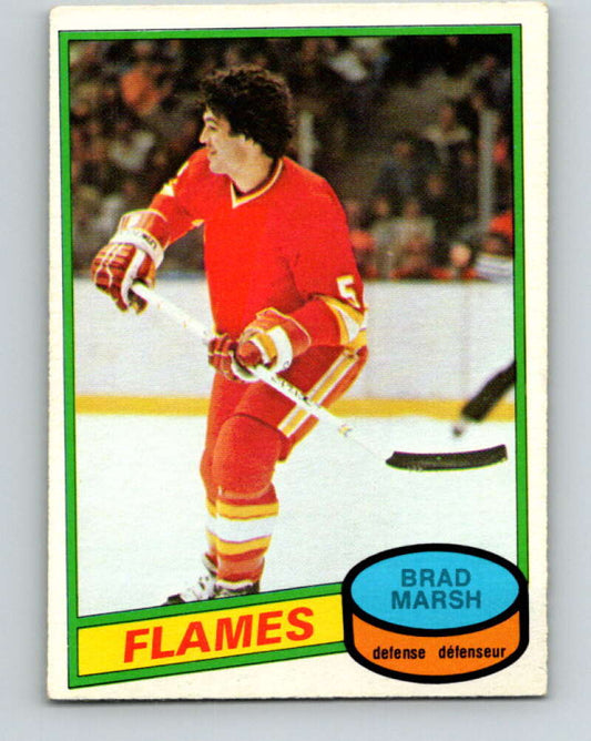 1980-81 O-Pee-Chee #338 Brad Marsh  RC Rookie Calgary Flames  V40506