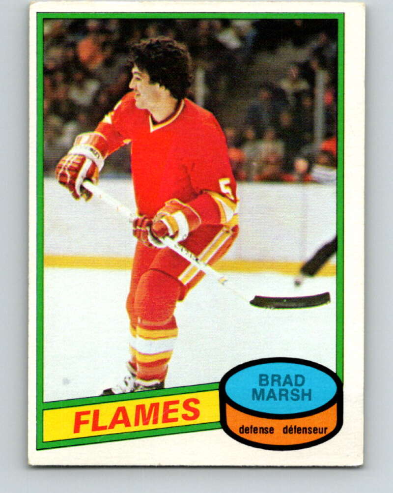 1980-81 O-Pee-Chee #338 Brad Marsh RC Rookie Calgary Flames V40507