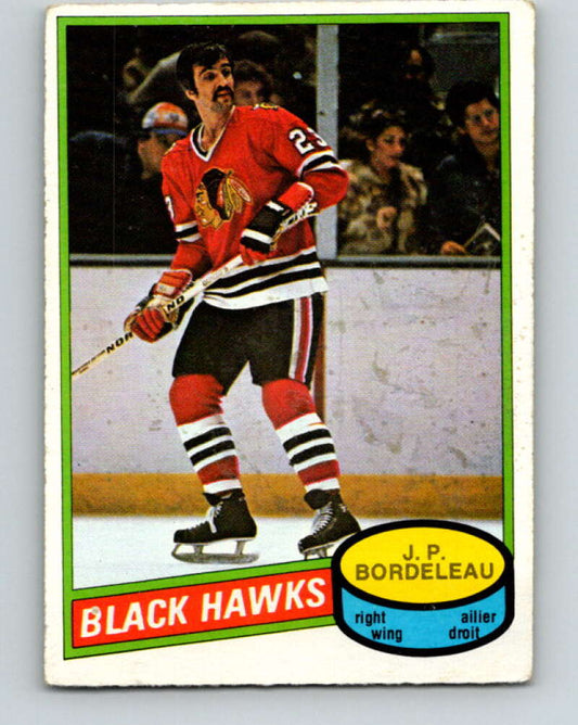 1980-81 O-Pee-Chee #339 J.P. Bordeleau  Chicago Blackhawks  V40509