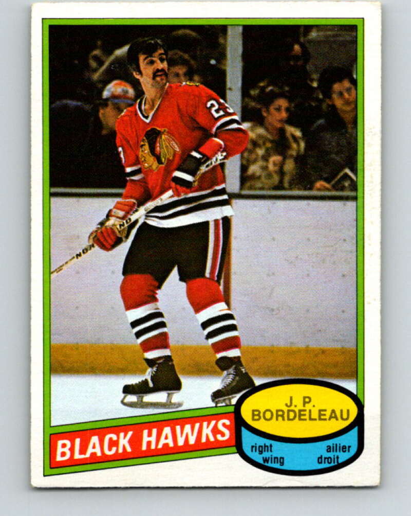 1980-81 O-Pee-Chee #339 J.P. Bordeleau Chicago Blackhawks V40510