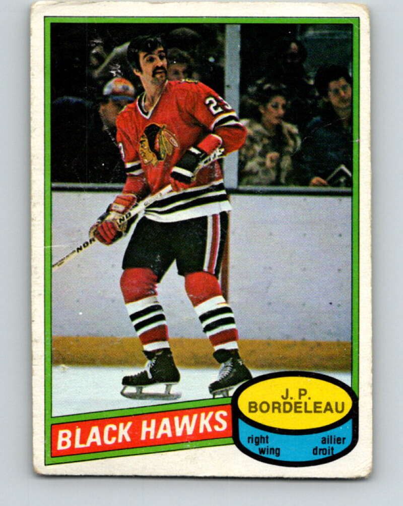 1980-81 O-Pee-Chee #339 J.P. Bordeleau Chicago Blackhawks V40511