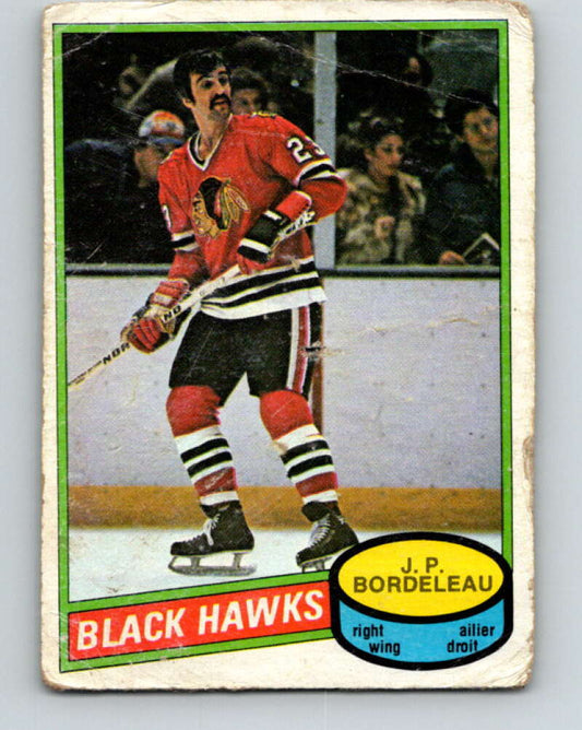 1980-81 O-Pee-Chee #339 J.P. Bordeleau  Chicago Blackhawks  V40512